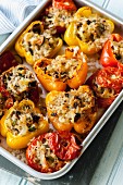 Baked stuffed peppers