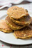 Drop scones with carrots and raisins