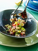 Couscous and vegetable salad with mint
