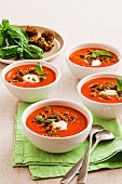 Tomato and roasted capsicum soup