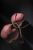 Beetroots on a dark surface