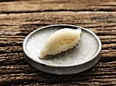 Nigiri sushi with halibut