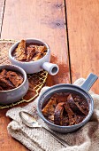 Chocolate Bread and Butter Puddings