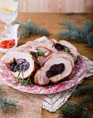 Roast pork chops with plums (Christmas)