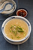 Egg Drop Soup with spring onions (Asia)