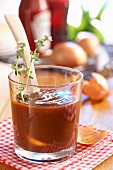Homemade barbecue sauce with cola