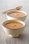 Cream of pumpkin soup with nutmeg