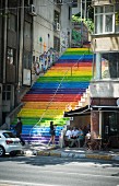 Regenbogen-Treppe in Istanbul