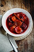 Stewed plums