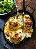 Cauliflower gratin with cheese