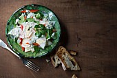 Radish salad with peppers and a herb dressing