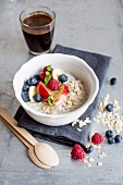 Muesli made with oats, buttermilk and fruit