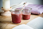 Beetroot smoothies with pears