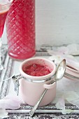 Raspberry & strawberry sauce for marshmallows
