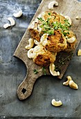 Chicken meatballs with cashew nuts and thyme (Thailand)