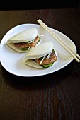 Steamed buns with duck breast (Thailand)