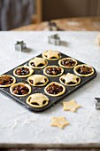 Christmas mince pies being made