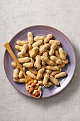 A plate of peanuts