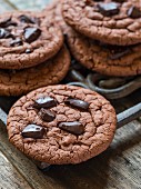 Vegan flourless, gluten-free chocolate chip cookies