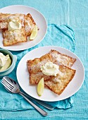 Sweet lemon ricotta ravioli