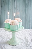 Kokoscupcakes zum Geburtstag