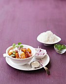 Sweet potato curry with rice