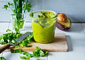 Avocado and herb paste