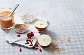 Ingredients for superfood smoothies