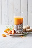 A hot Indian smoothie made from carrots, apricots and ginger