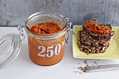 Tomato and carrot spread with tofu
