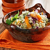 Tabbouleh with dried apricots and mint