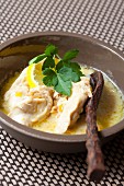 Chicken breast in a lemon and coconut sauce