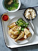 Hainanese chicken rice