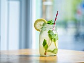 Homemade lemonade in a restaurant