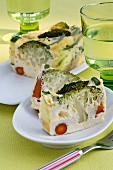 Microwave vegetable terrine