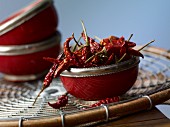 Bowl of Dried New Mexico Chili Peppers