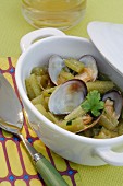 Stew with borage and clams