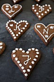 Iced gingerbread biscuits