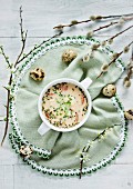 Horseradish soup (traditional Easter soup from Poland)