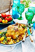Herb-Stuffed Chicken with Crushed Potatoes