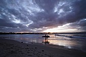 Surfer an der Ostküste von Australien