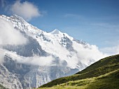 A mountain panorama in the Bernese Oberland, Switzerland