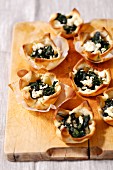 Spinach and ricotta tartlets