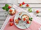 strawberry and rhubarb tiramisu