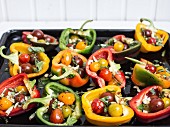 Peppers filled with tomatoes