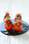 Stuffed mini tomatoes