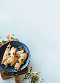 Foil-baked smoked salmon trout (paleo)