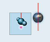 Muon and neutrino detector,artwork