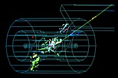 Electron-positron particle collision event