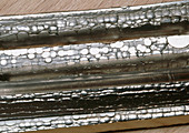 Bars of the transition metal nickel